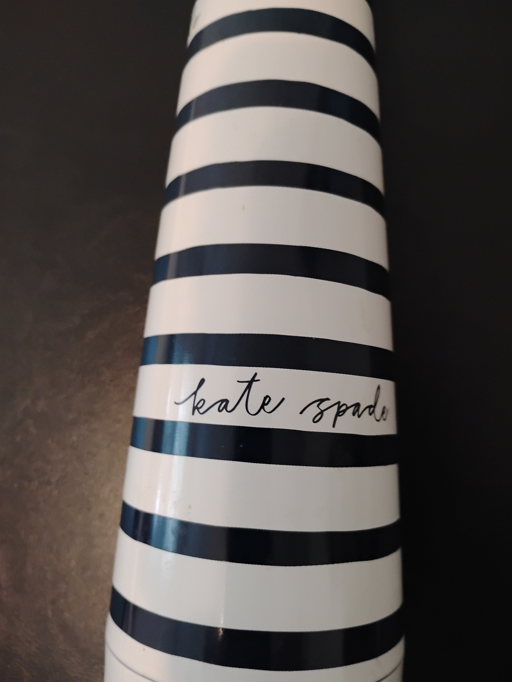 Kate Spade Navy Painted Stripe Stainless Steel Water Bottle 14.5 oz